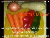 Fajitas de verduras y Atun 45 Minutos captura de pantalla
